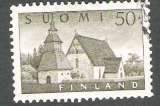 miniature Finlande 1957 Y&T 454 oblitéré - Eglise de Lammi 