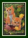 TP Australie 1996 obl. chats minous (au profit du site)