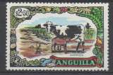 miniature Anguilla 1970 - Y & T : 081 (N**) - Animaux : vache et veau