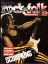 miniature Magazine Rock & Folk n° 206 mars 84 Scorpions - descente de police : Montand - John Cougar...