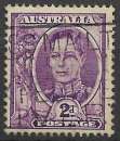 miniature Australie 1948-49 Y&T 163C oblitéré - George VI