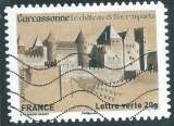 miniature France - Auto-Adhésifs - Y&T 0870 (o) - Château de Carcassone -