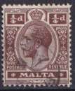 Malte 1913-19 Y&T 42 oblitéré - George V