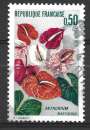 miniature France 1973 - Y & T: 1738 - Fleur : anthurium de la Martinique