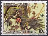 Guinée 1985 Y&T 765 oblitéré - Oiseaux - Perruche de la Caroline 