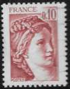 miniature FRANCE 1977 : yt 1965 Oblitéré/Used # 10c - Sabine de Gandon