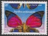 miniature FRANCE 2000 : yt 3332 Oblitéré/Used # Papillon sardanapale