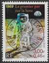 miniature FRANCE 2000 : yt 3355 Oblitéré/Used # Le premier pas sur la lune