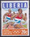 miniature Liberia 1996 Y&T 1306 neuf ** - Jeux olympiques modernes - Course 