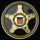 Médaille NEUVE plaquée Or - United-States Secret Service