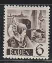 miniature BADE - N°31 nsg (1948) 6p brun-noir