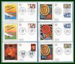 Lot de 66 FDC soie diff.1982 (cote + 250 €) 10 SCANS !