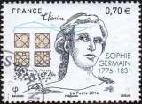 miniature France oblitération cachet à date n° 5036 - Sophie Germain - Mathématicienne et philosophe 