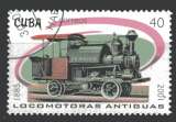 miniature CUBA 2001 LOCOMOTIVE A VAPEUR  ANCIENNE OBLITERE