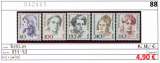 miniature Berlin 1988 - Michel 824-828 - ** neuf mnh -  