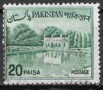 miniature PAKISTAN  1963 - Y&T N°184A -  Jardins de Shalimar - oblitéré