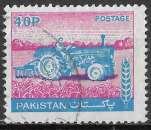 miniature PAKISTAN  1978 - Y&T N°467 -  Labourage. Tracteur - oblitéré