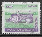 miniature PAKISTAN  1978 - Y&T N°468 -  Labourage. Tracteur - oblitéré