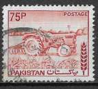 miniature PAKISTAN  1978 - Y&T N°470 -  Labourage. Tracteur - oblitéré