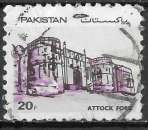 miniature PAKISTAN  1984 - Y&T N°607 -  Fort d’Attock - oblitéré