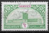 miniature PAKISTAN  1990 - Y&T N°114 -  Banque d’État du Pakistan - oblitéré