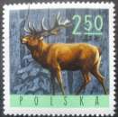 miniature POLOGNE N°1489 Cerf oblitéré