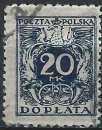 miniature Pologne - 1921 - Y & T n° 42 Timbre-taxe - O.