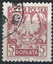 miniature Pologne - 1951-52 - Y & T n° 125 Timbre-taxe - O.