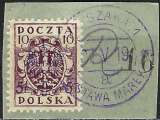 miniature Pologne - 1919 - Y & T n° 202 - O. (sur fragment)