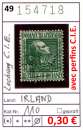 miniature Irlande 1949 -  Michel 110 - Yvert ? - oo oblit. avec PERFINS