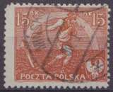 Pologne 1921-22 Y&T 225 oblitéré trace de charnière - Semeur 