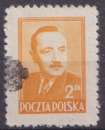 Pologne 1948-49 Y&T 529 oblitéré - Président Boleslaw Bierut 