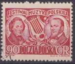 Pologne 1951 Y&T 624 oblitéré - Festival national de musique 