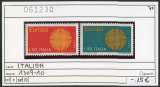 miniature Italie 1970 - Michel 1309-1310 - ** neuf mnh - 