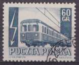 Pologne 1954 Y&T 739 oblitéré - Electrification des chemins de fer 