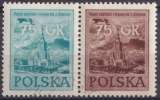 Pologne 1955 Y&T 825 et 826 oblitéré - Fête nationale 