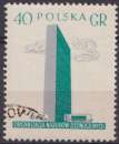 Pologne 1957 Y&T 887 oblitéré - En l'honneur des Nations Unies 