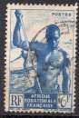 miniature AFRIQUE EQUATORIALE FR N° 222 o Y&T 1947 Piroguier du Niger