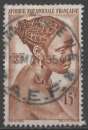 miniature AFRIQUE EQUATORIALE FR N° 224 o Y&T 1947 Jeune fille Bacongo