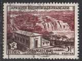 miniature AFRIQUE EQUATORIALE FR N° 232 o Y&T 1956 F I D E S chute et usine de Boali