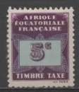 miniature AFRIQUE EQUATORIALE FR N° TAXE 1 * Y&T 1937 chiffre 5