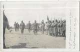 miniature CARTE-PHOTO : Général Gouraud devant le front des Tirailleurs Indigènes à AÏN LEUH