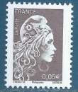 miniature N°5249A Marianne d'Yseult 0,05€ bistre-noir Philaposte avec un A neuf**