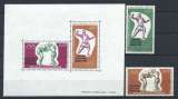 miniature Timbre Centrafrique PA N°105/06 + Bloc 8* * (MNH) 1972 - J.O de Munich