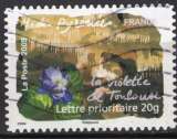 miniature FRANCE  AUTOADHESIF 2009 FLEURS LA VIOLETTE DE TOULOUSE OBLITERE