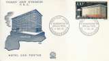 miniature Enveloppe 1er jour FDC Haute-Volta Poste aérienne N°7 Hôtel des Postes de Ouagadougou - 11/12/1962