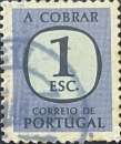 miniature Portugal - 1967 - Y&T N°76 - Timbre Taxe Oblitéré