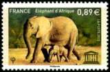 miniature 155 Y&T TIMBRE DE SERVICE NEUF**MNH UNESCO Eléphant d'Afrique