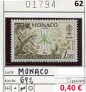 miniature Monaco 1962 - Yvert 579 - Michel 692 - ** neuf mnh - 