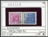 miniature Suède 1967 - Michel 582/580 Du - oo oblit. - 